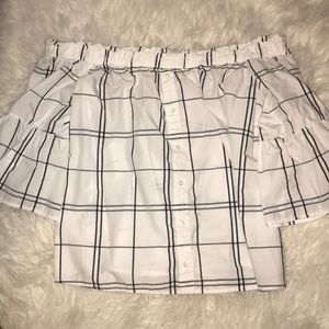 Off the shoulder Abercrombie shirt